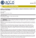 Cover page: CARDIAC CATHETERIZATION AND PERCUTANEOUS CORONARY INTERVENTION IN PATIENTS WITH END STAGE LIVER DISEASE