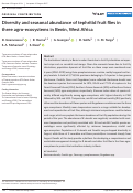 Cover page: Diversity and seasonal abundance of tephritid fruit flies in three agro‐ecosystems in Benin, West Africa