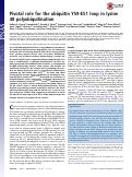 Cover page: Pivotal role for the ubiquitin Y59-E51 loop in lysine 48 polyubiquitination.