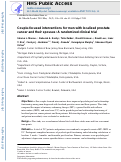 Cover page: Couple‐focused interventions for men with localized prostate cancer and their spouses: A randomized clinical trial