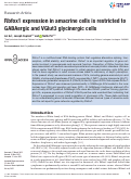 Cover page: Rbfox1 expression in amacrine cells is restricted to GABAergic and VGlut3 glycinergic cells