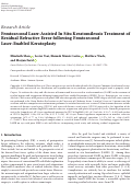 Cover page: Femtosecond Laser-Assisted In Situ Keratomileusis Treatment of Residual Refractive Error following Femtosecond Laser-Enabled Keratoplasty