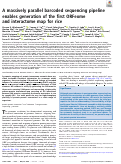 Cover page: A massively parallel barcoded sequencing pipeline enables generation of the first ORFeome and interactome map for rice