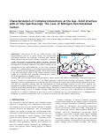 Cover page: Characterization of Complex Interactions at the Gas–Solid Interface with in Situ Spectroscopy: The Case of Nitrogen-Functionalized Carbon