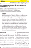 Cover page: Provenance and tectonic implications of Orán Group foreland basin sediments, Río Iruya canyon, NW Argentina (23° S)