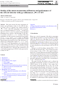 Cover page: Studies of the muon momentum calibration and performance of the ATLAS detector with pp collisions at s=13 TeV