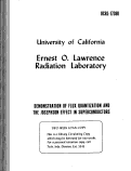 Cover page: DEMONSTRATION OF FLUX QUANTIZATION AND THE JOSEPHSON EFFECT IN SUPERCONDUCTORS