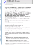 Cover page: Large-Scale Characterization of Systemic Sclerosis Serum Protein Profile: Comparison to Peripheral Blood Cell Transcriptome and Correlations With Skin/Lung Fibrosis.