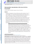 Cover page: Next-generation characterization of the Cancer Cell Line Encyclopedia