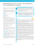 Cover page: Breastfeeding Concerns at 3 and 7 Days Postpartum and Feeding Status at 2 Months