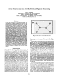 Cover page: Array Representations for Model-Based Spatial Reasoning