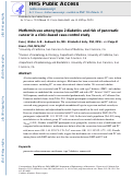 Cover page: Metformin use among type 2 diabetics and risk of pancreatic cancer in a clinic‐based case–control study