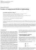 Cover page: Products of Compartmental Models in Epidemiology