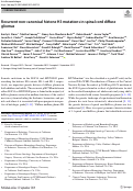 Cover page: Recurrent non-canonical histone H3 mutations in spinal cord diffuse gliomas.