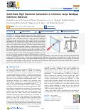 Cover page of Solid-State High Harmonic Generation in Common Large Bandgap Substrate Materials.