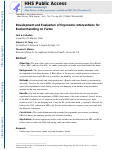 Cover page: Development and Evaluation of Ergonomic Interventions for Bucket Handling on Farms