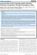 Cover page: Increased Risk of Non-Fatal Myocardial Infarction Following Testosterone Therapy Prescription in Men