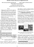 Cover page: The Role of Visual Coherence in Graphical Passwords