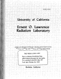 Cover page: ANGULAR DISTRIBUTIONS OF GAMMA RAYS BUTTED IN 197Au (p&gt;2n)19DHg AND ^lAuivM)1^*^ REACTIONS