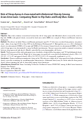 Cover page: Risk of Sleep Apnea Is Associated with Abdominal Obesity Among Asian Americans: Comparing Waist-to-Hip Ratio and Body Mass Index.