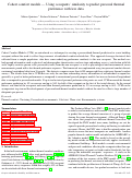 Cover page: Cohort comfort models — Using occupant’s similarity to predict personal thermal preference with less data