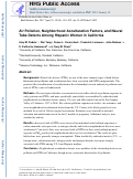 Cover page: Air pollution, neighborhood acculturation factors, and neural tube defects among Hispanic women in California