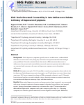 Cover page: Girls' brain structural connectivity in late adolescence relates to history of depression symptoms