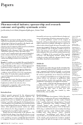 Cover page: Pharmaceutical Industry Sponsorship and Research Outcome and Quality: Systematic Review