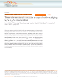 Cover page: Three-dimensional crossbar arrays of self-rectifying Si/SiO2/Si memristors