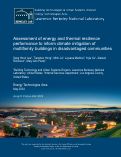 Cover page of Assessment of energy and thermal resilience performance to inform climate mitigation of multifamily buildings in disadvantaged communities