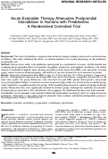 Cover page: Acute Exenatide Therapy Attenuates Postprandial Vasodilation in Humans with Prediabetes: A Randomized Controlled Trial.