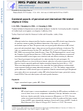 Cover page: Gendered aspects of perceived and internalized HIV-related stigma in China