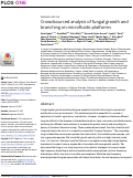 Cover page: Crowdsourced analysis of fungal growth and branching on microfluidic platforms