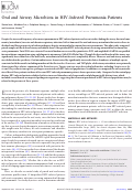 Cover page: Oral and airway microbiota in HIV-infected pneumonia patients.