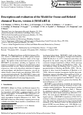 Cover page: Description and evaluation of the Model for Ozone and Related chemical Tracers, version 4 (MOZART-4)