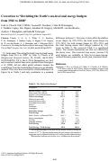 Cover page: Erratum: Revisiting the Earth's sea-level and energy budgets from 1961 to 2008 (Geophysical Research Letters (2013) 40 (4066) doi:10.1002/grl.50752)