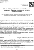 Cover page: Effects of Delayed Surgical Intervention Following Emergency Department Presentation on Stone Surgery Complexity.