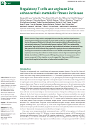 Cover page: Regulatory T cells use arginase 2 to enhance their metabolic fitness in tissues