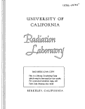 Cover page: OCCURRENCE OF AN UNKNOWN RADIOACTIVE SUBSTANCE AFTER SHORT-TIME PHOTOSYNTHESIS IN C14O2