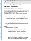 Cover page: Brain Plasticity and Genetic Factors