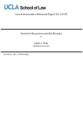 Cover page of Securities Regulation and Big Business