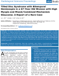 Cover page: Tilted Disc Syndrome with Bitemporal Hemianopia in a 67-Year-Old Woman with High Myopia and Mixed/Combined-Mechanism Glaucoma: A Report of a Rare Case