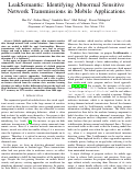 Cover page: LeakSemantic: Identifying Abnormal Sensitive Network Transmissions in Mobile Applications