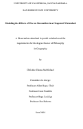 Cover page: Modeling the Effects of Fire on Streamflow in a Chaparral Watershed