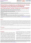 Cover page: Natural history of pulmonary coccidioidomycosis: Further examination of the VA-Armed Forces Database