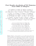 Cover page: First results of a study of TeV emission from GRBs in Milagrito