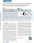 Cover page: Multifunctional Catalysts for Ring-Opening Copolymerizations