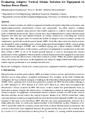 Cover page: Evaluating adaptive vertical seismic isolation for equipment in nuclear power plants