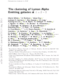 Cover page of The clustering of Lyman Alpha Emitting galaxies at 