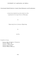 Cover page: Constrained model predictive control, state estimation and coordination